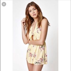 Yellow Floral Kendall & Kylie Romper